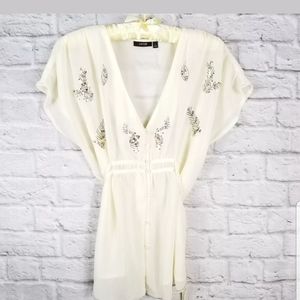 Apt 9 sheer cream blouse